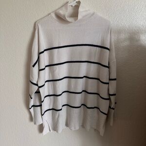 Abercrombie and Fitch Turtleneck Striped Sweater - M